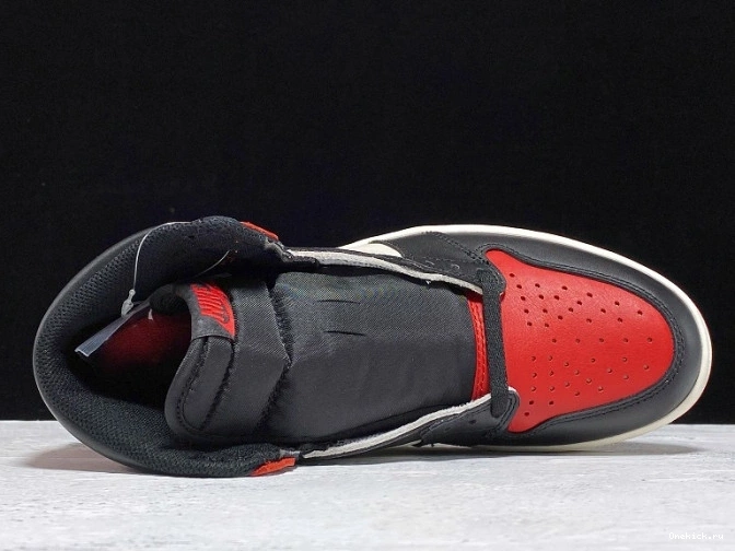 One Kick Retro 1 Bred 555088-610 Toe Air Jordan OG High 0717